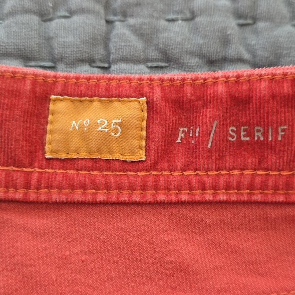 Pilcro And The Letterpress Rust Serif Skinny Corduroy Pants - Picture 4 of 15